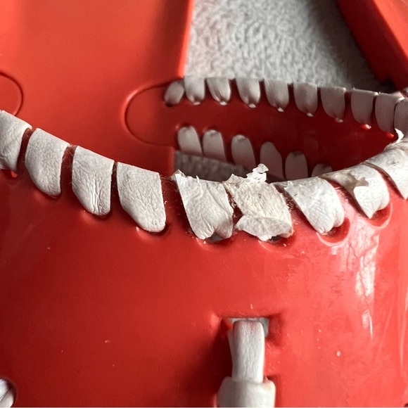 Jack Rogers Alana Jelly Slip-On Whipstitch Tassel Thong Flip Flop Sandals Coral - Picture 8 of 12